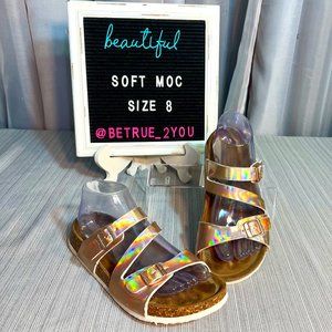 SoftMoc Corkbed Metallic Sandals 8